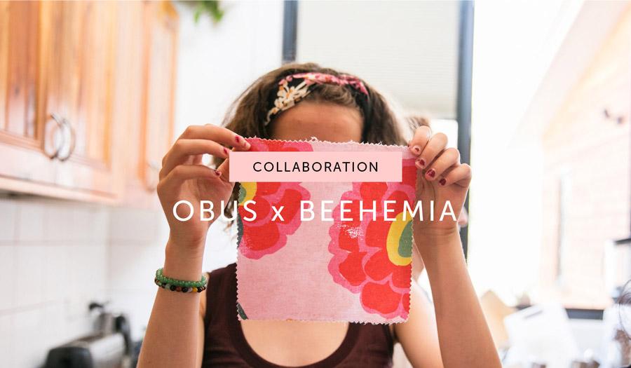 COLLABORATION: Obus x Beehemia beeswax food wraps - Obus Online