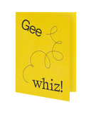 Gee whiz! Greeting Card