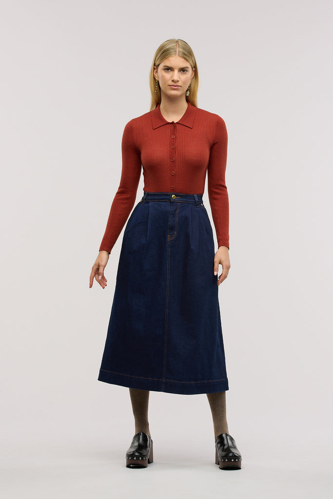 Merino Traveller Rib Polo - Obus Online