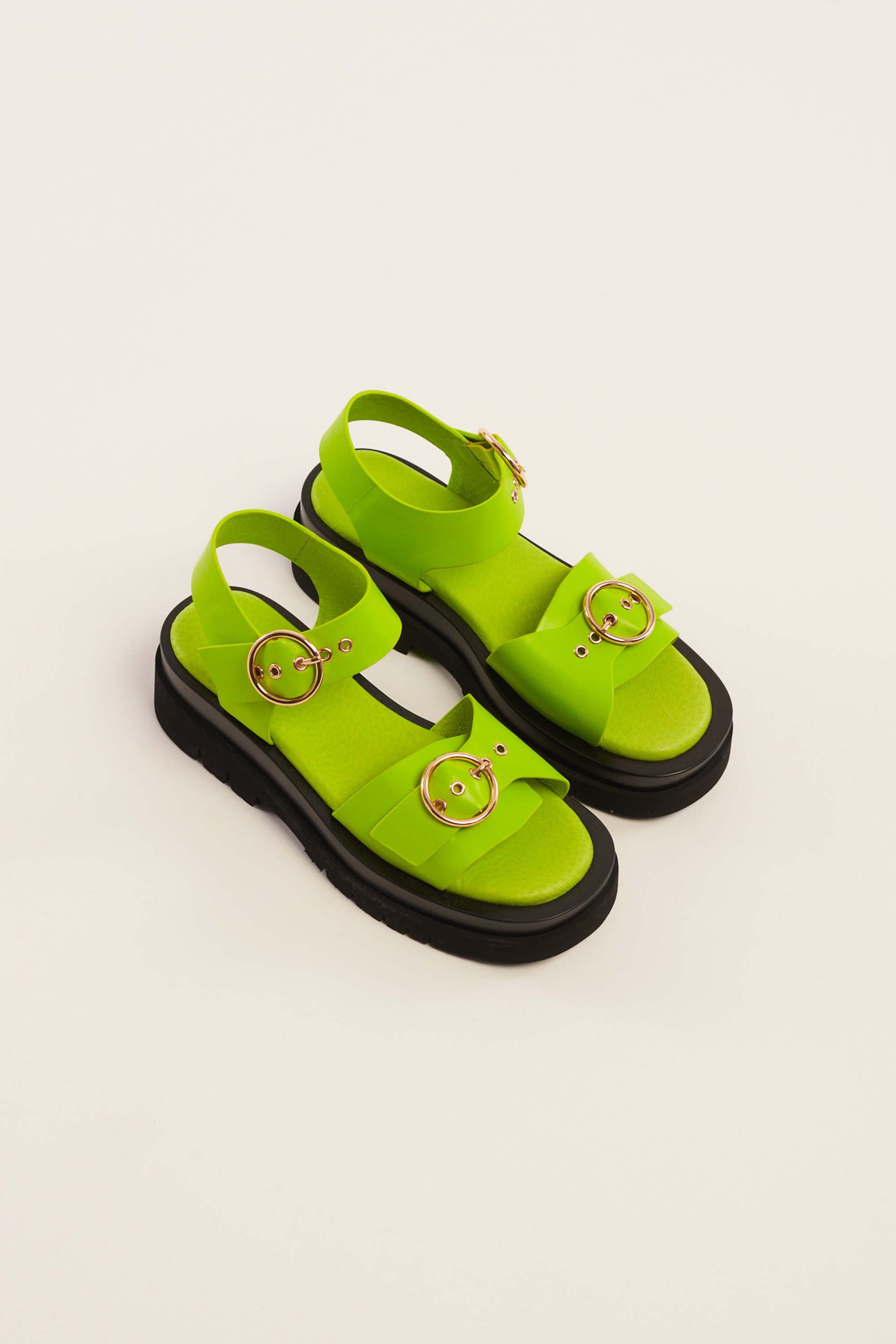 Lime platform online sandals