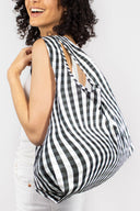 Distorted Gingham Reusable Bag
