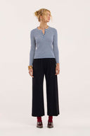 Traveller Waffle Henley Top