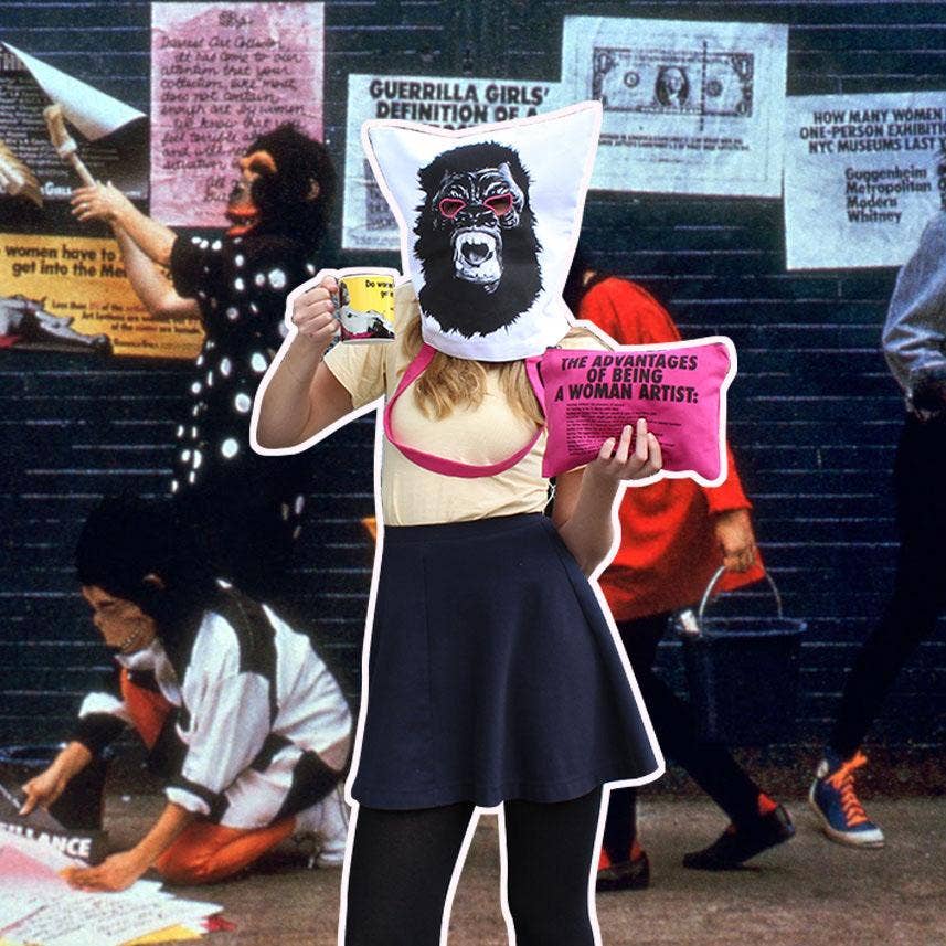 Advantages of Being a Woman Artist Clutch x Guerrilla Girls - Obus Online