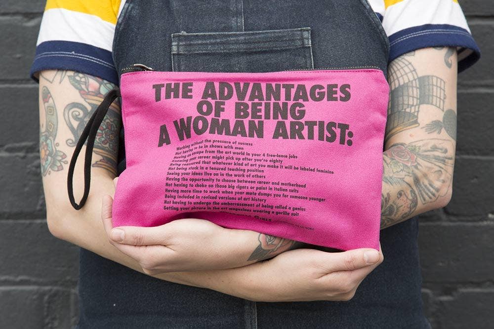 Advantages of Being a Woman Artist Clutch x Guerrilla Girls - Obus Online
