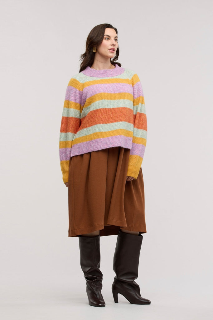 Aurora Mohair Stripe Jumper - Obus Online
