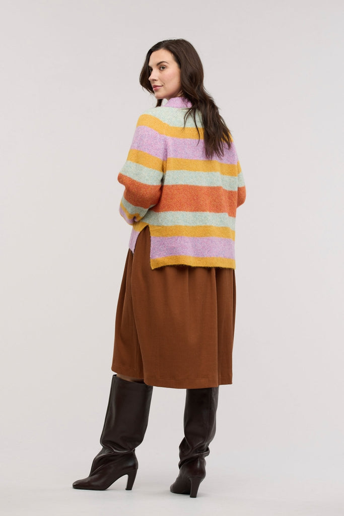 Aurora Mohair Stripe Jumper - Obus Online