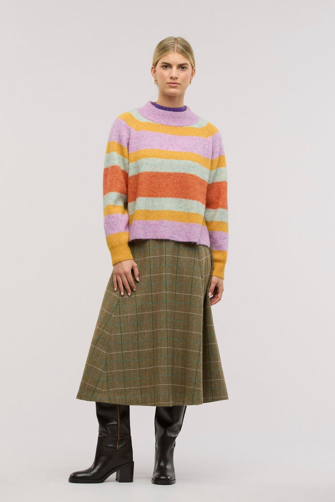 Aurora Mohair Stripe Jumper - Obus Online