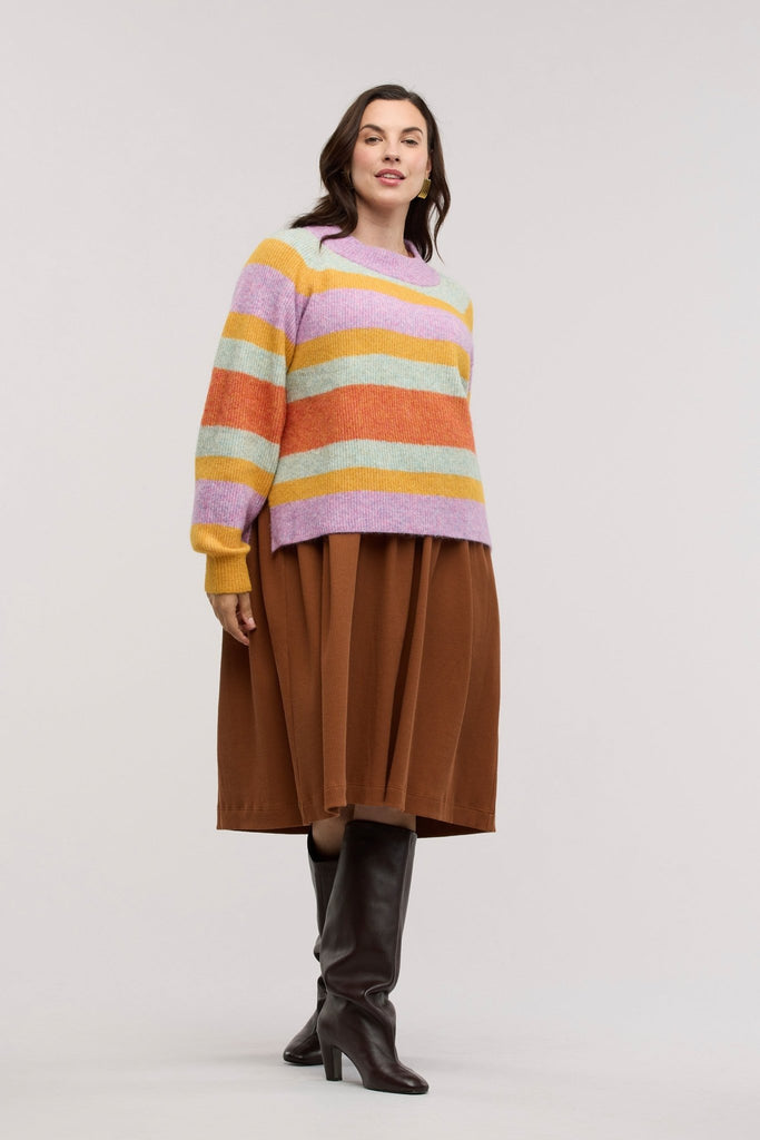 Aurora Mohair Stripe Jumper - Obus Online