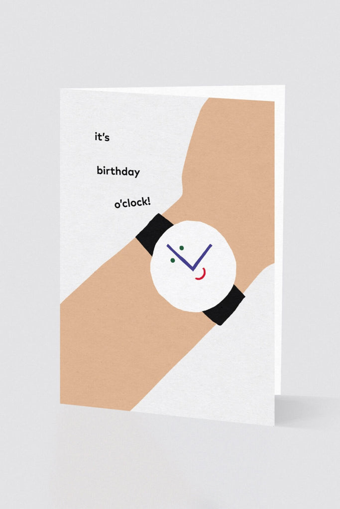 Birthday O'Clock Card - Obus Online