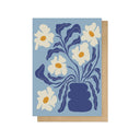 Blue Moon Flower Pot Greetings Card - Obus Online