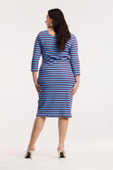 Traveller Waffle Stripe Contour Dress