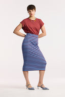 Traveller Waffle Stripe Tube Skirt