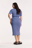 Traveller Waffle Stripe Tube Skirt