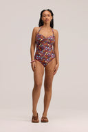Daydream Garden Halter One-Piece Swimsuit