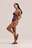 Daydream Garden Halter One-Piece Swimsuit