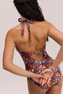 Daydream Garden Halter One-Piece Swimsuit