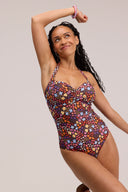Daydream Garden Halter One-Piece Swimsuit
