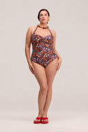 Daydream Garden Halter One-Piece Swimsuit