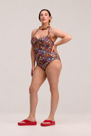 Daydream Garden Halter One-Piece Swimsuit