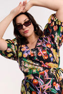 Fruit Of The Land Wrap Dress - Obus Online