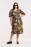 Fruit Of The Land Wrap Dress - Obus Online