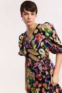 Fruit Of The Land Wrap Dress - Obus Online