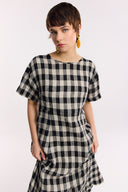 Laneway Check Midi Dress