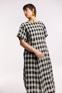 Laneway Check Midi Dress