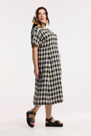 Laneway Check Midi Dress