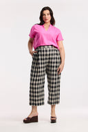 Laneway Check Barrel Leg Pant
