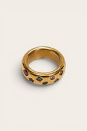 Midnight Confetti Ring