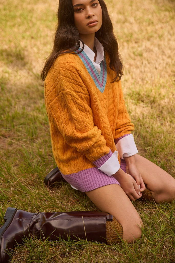 Halcyon Cable Knit Jumper - Obus Online