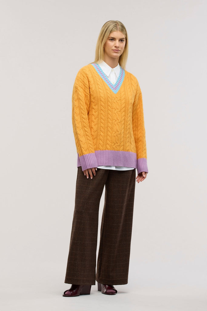 Halcyon Cable Knit Jumper - Obus Online