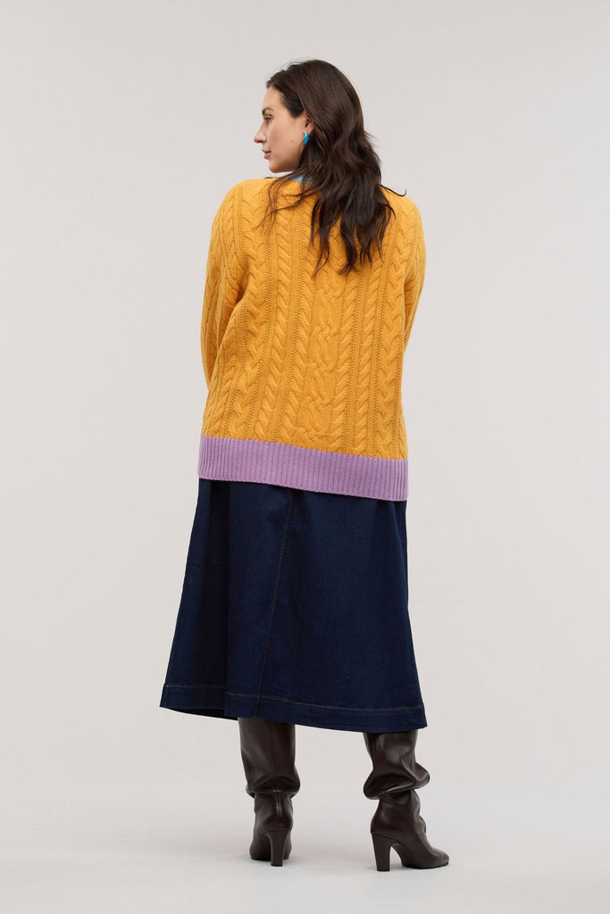 Halcyon Cable Knit Jumper - Obus Online