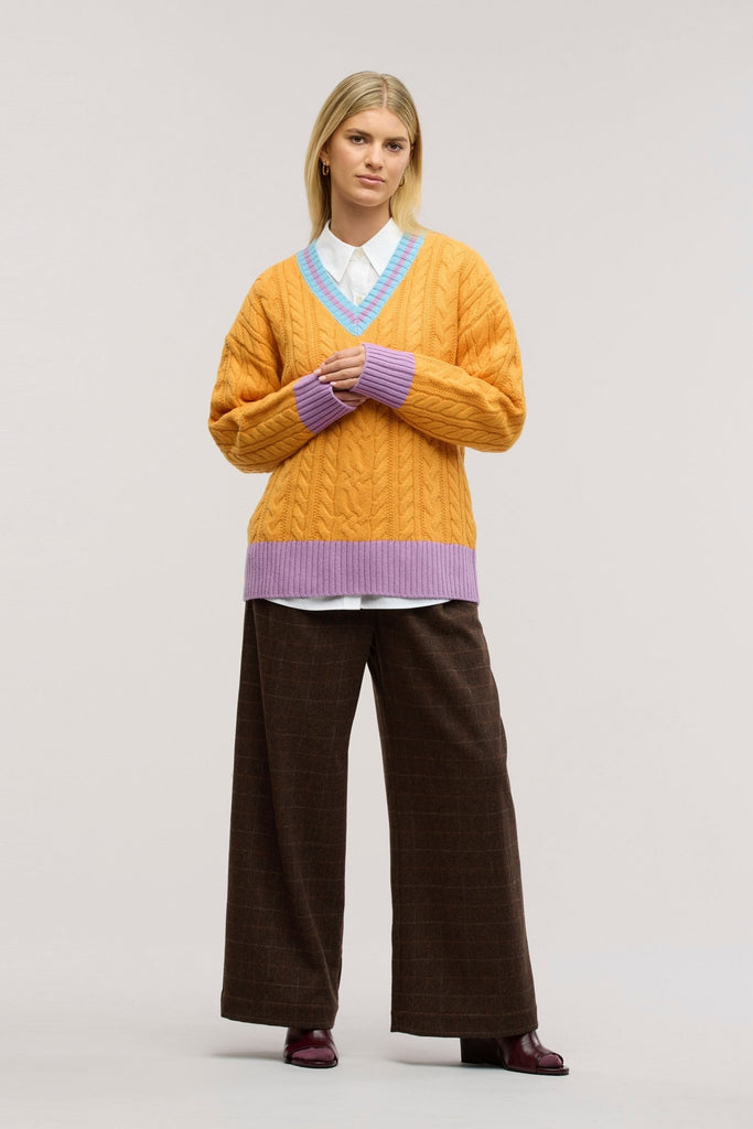 Halcyon Cable Knit Jumper - Obus Online