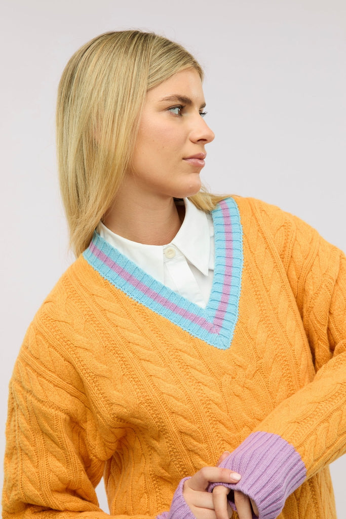 Halcyon Cable Knit Jumper - Obus Online
