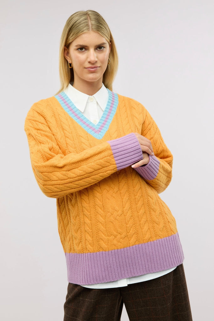 Halcyon Cable Knit Jumper - Obus Online