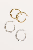 Heartline Hoop Earring - Obus Online