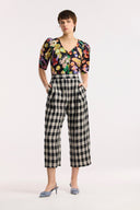Laneway Check Barrel Leg Pant - Obus Online