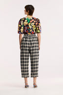 Laneway Check Barrel Leg Pant - Obus Online