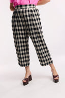 Laneway Check Barrel Leg Pant - Obus Online