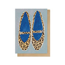 Leopard Shoes Greetings Card - Obus Online