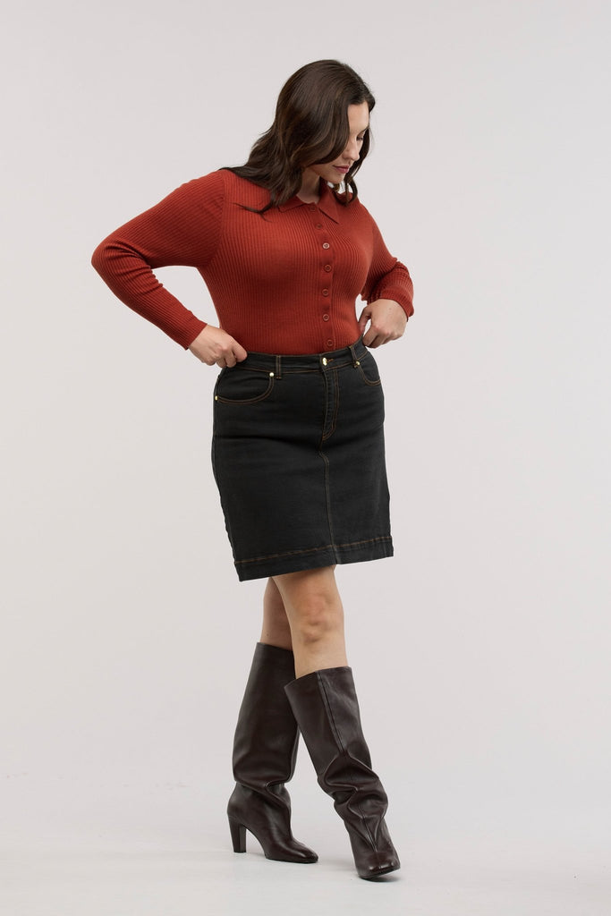 Merino Traveller Rib Polo - Obus Online