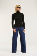 Merino Traveller Rib Roll Neck - Obus Online