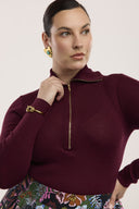 Merino Traveller Zip Roll Neck - Obus Online