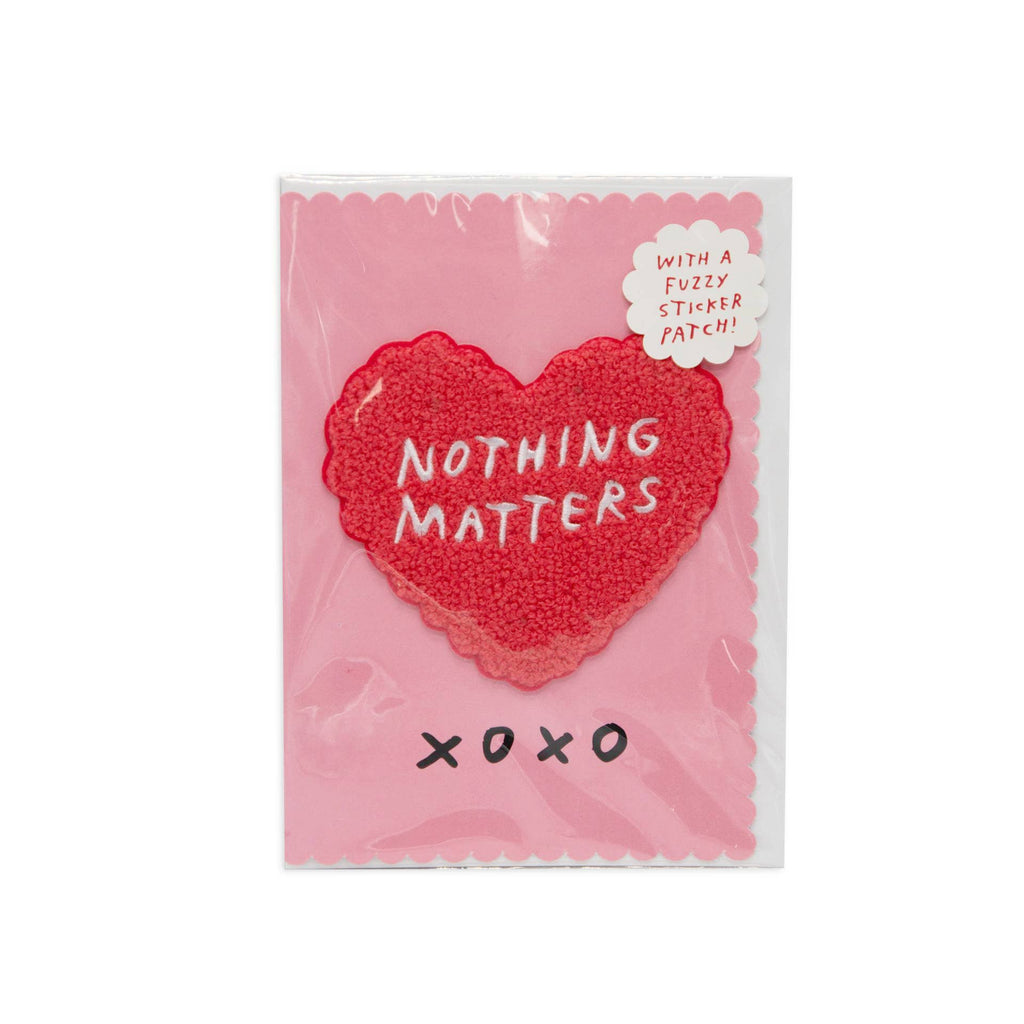 Nothing Matters Chenille Patch Gift Card x Adam JK - Obus Online