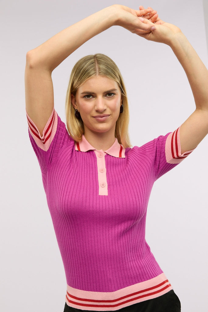 Novella Knit Polo - Obus Online