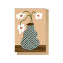 Party Floral Pottery Greetings Card - Obus Online