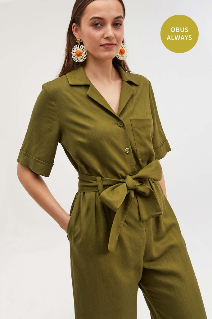 Perseverance Wide Leg Boilersuit - Obus Online