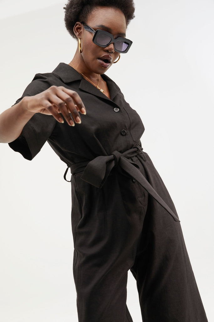 Perseverance Wide Leg Boilersuit - Obus Online